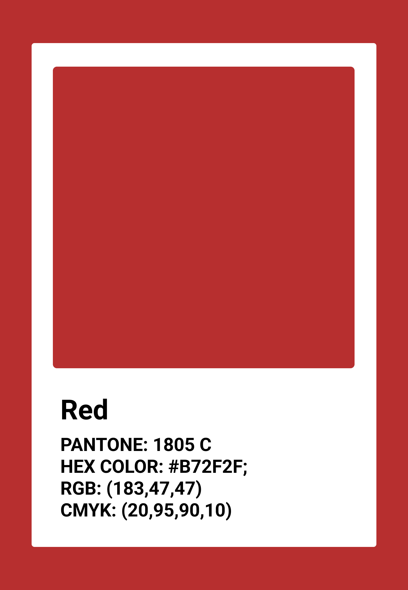 PANTONE 1805 C