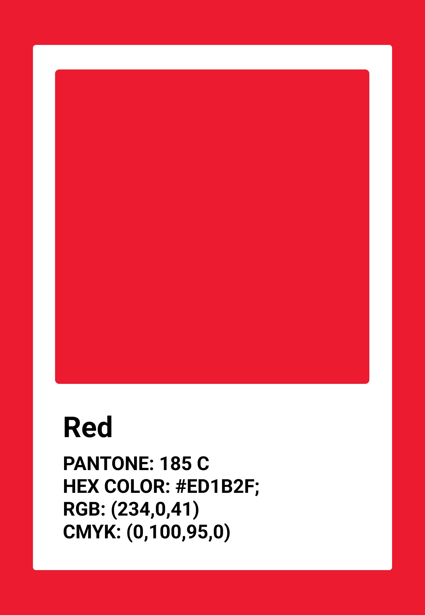 PANTONE 185 C